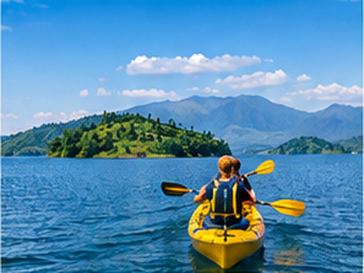 Kayaking on Lake Kivu